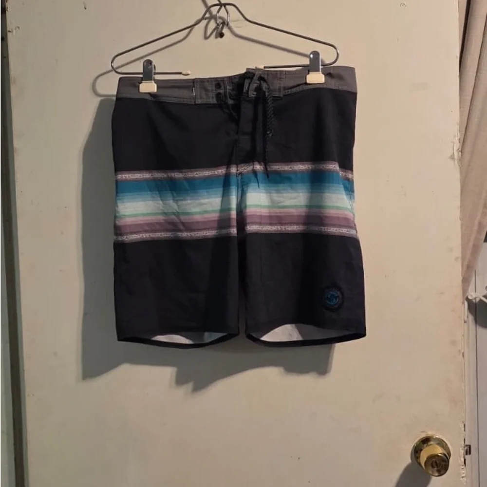 Quiksilver Men's Navy and Purple Board Shorts